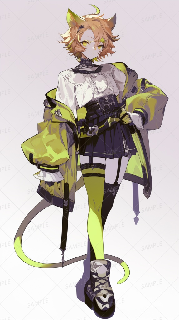 【立ち絵_0007】黄昏を駆ける猫影