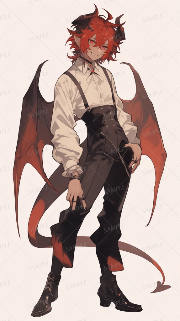 【立ち絵_0018】赤き双翼の誘惑者