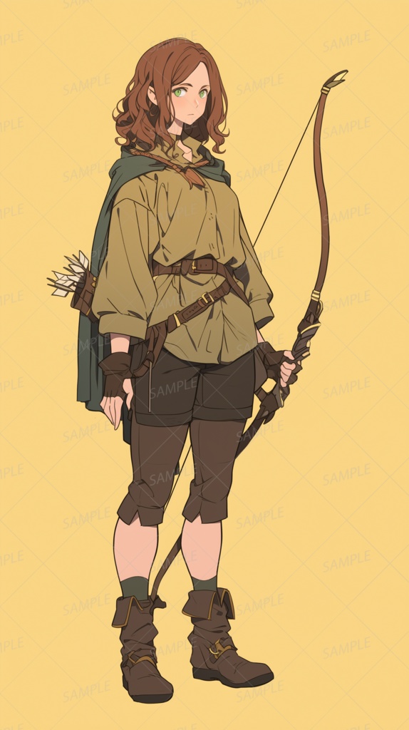 【立ち絵_0023】森に息づく風の射手