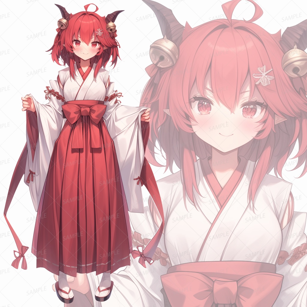 【立ち絵_0031】祝祭を告げる紅焔の巫女
