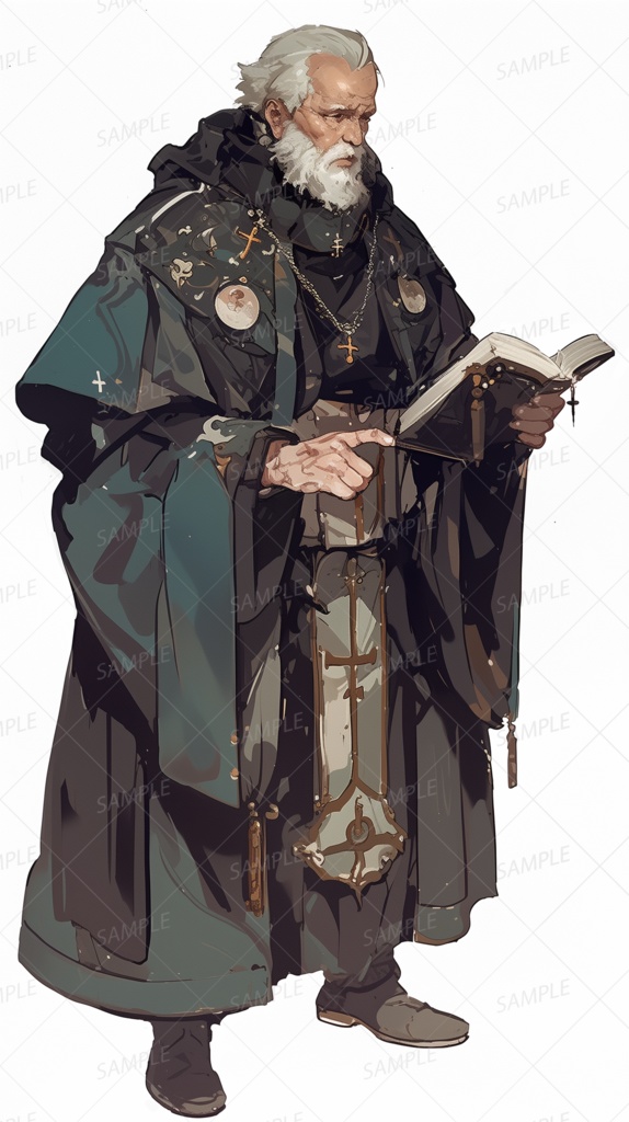 【立ち絵_0032】福音を紡ぐ老神官