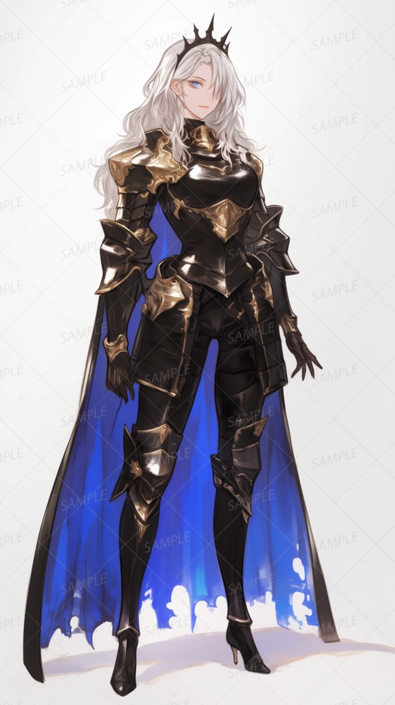 【立ち絵_0040】戦場に立つ白銀姫