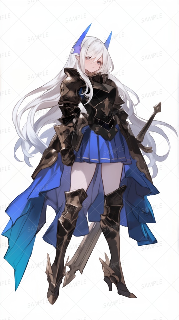 【立ち絵_0045】鉄と静謐の双角姫