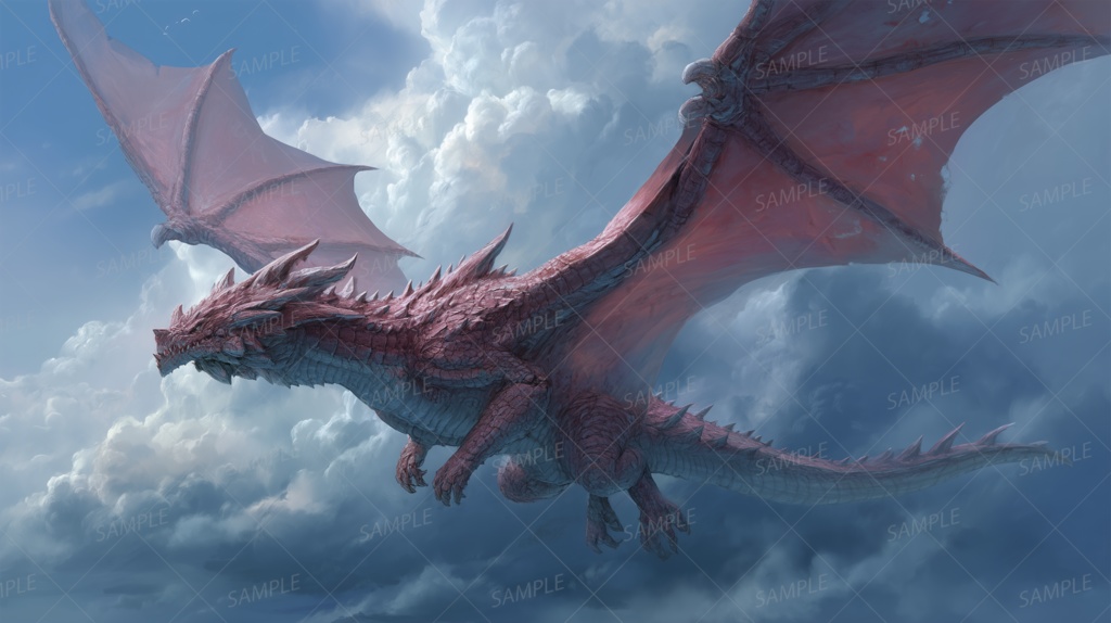 【一枚絵_0002】血鱗の天翼竜