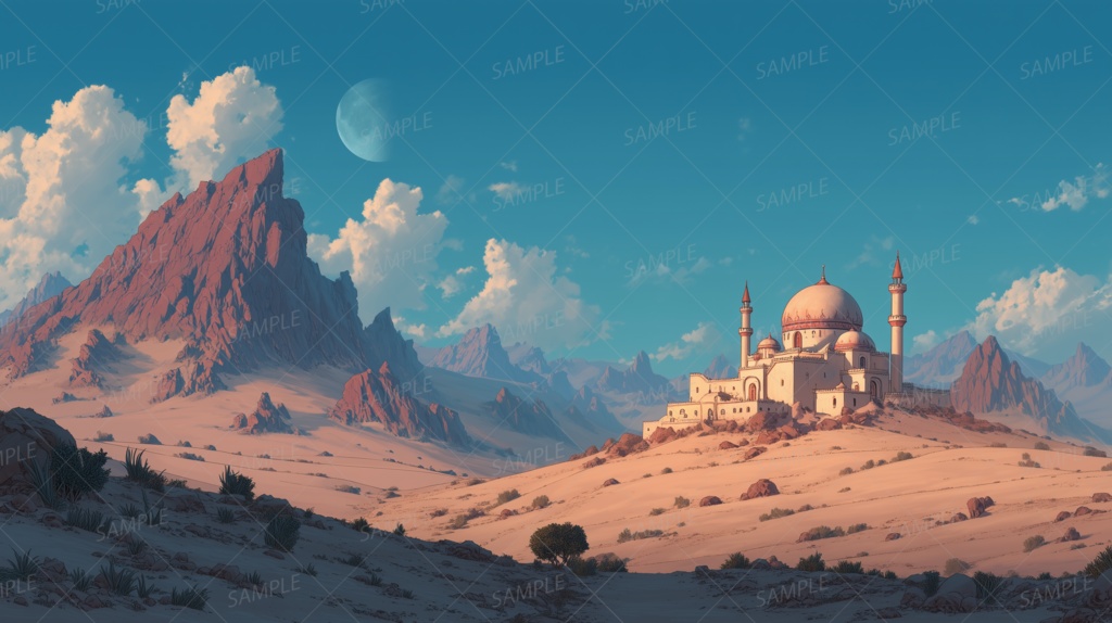 【背景_0024】砂と祈りの聖都