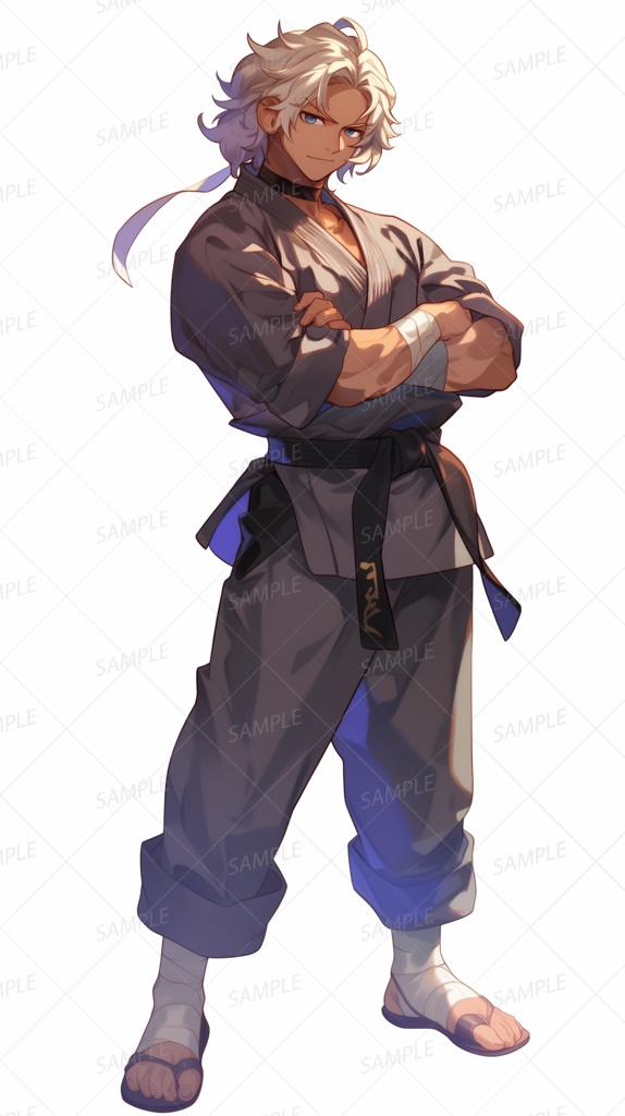 【立ち絵_0055】黒帯の挑戦者