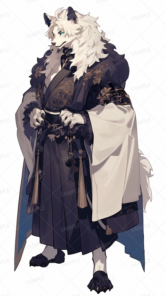 【立ち絵_0074】静寂の羅紗を纏いし白狼