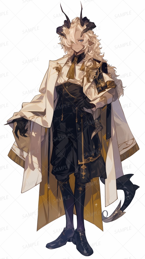 【立ち絵_0077】天を拒まれし金糸の契約者