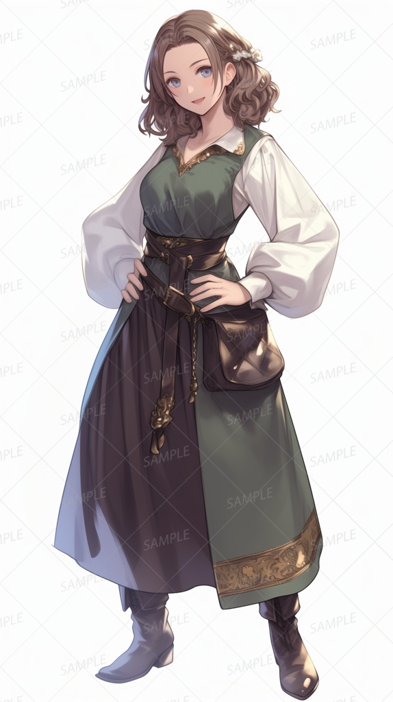 【立ち絵_0084】逞しき森の乙女