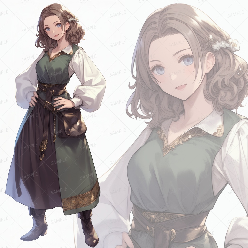 【立ち絵_0084】逞しき森の乙女