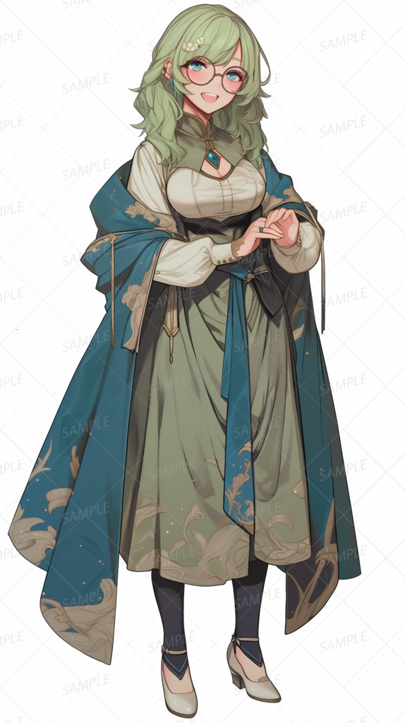 【立ち絵_0087】魔導図書館の案内人