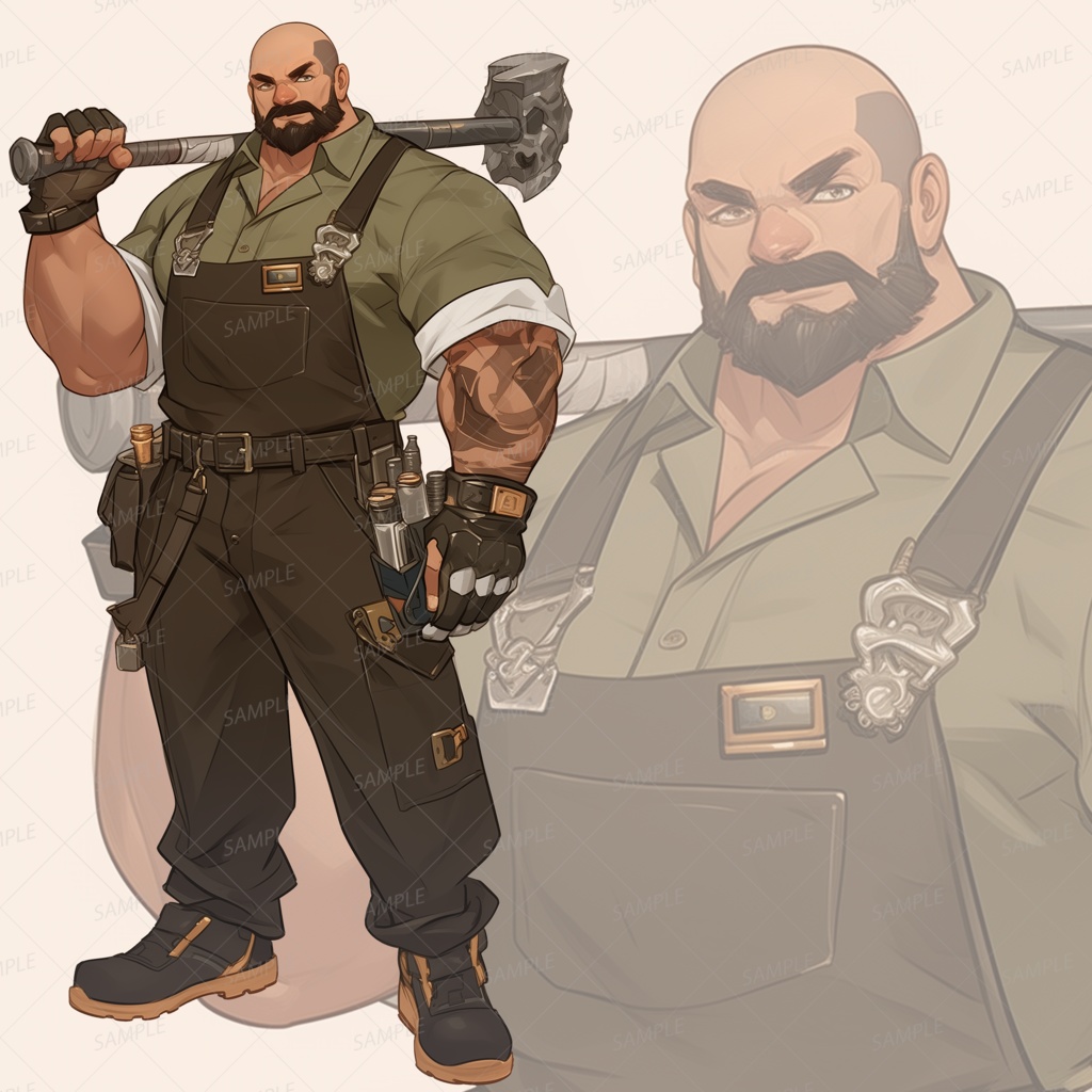 【立ち絵_0088】武具工房の職人長