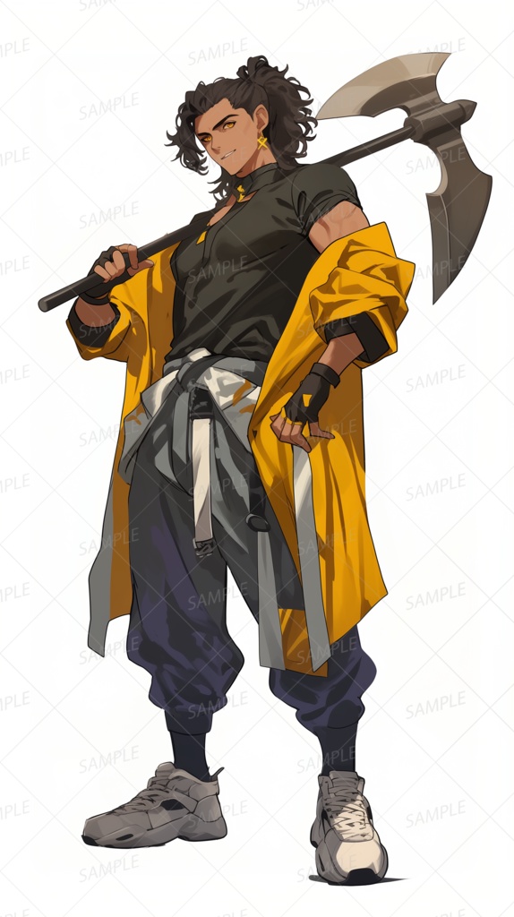 【立ち絵_0089】路地裏の戦斧王