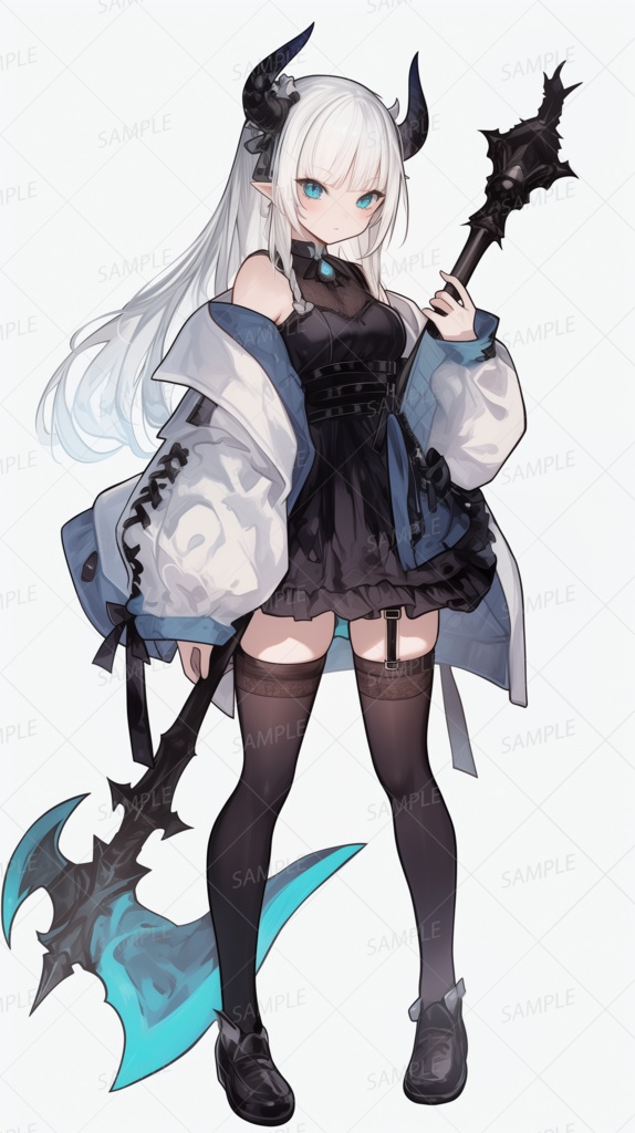 【立ち絵_0090】魔角の斧姫リリカ