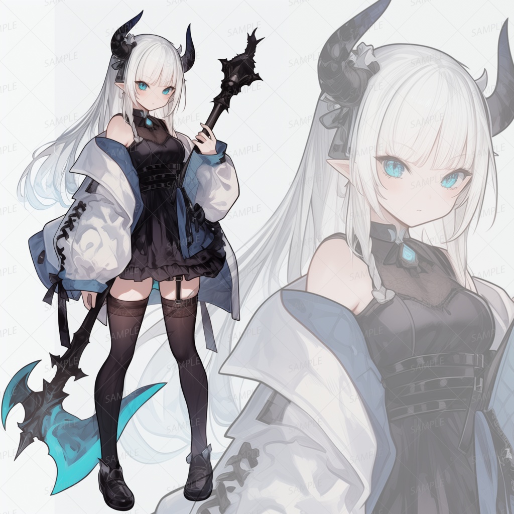 【立ち絵_0090】魔角の斧姫リリカ