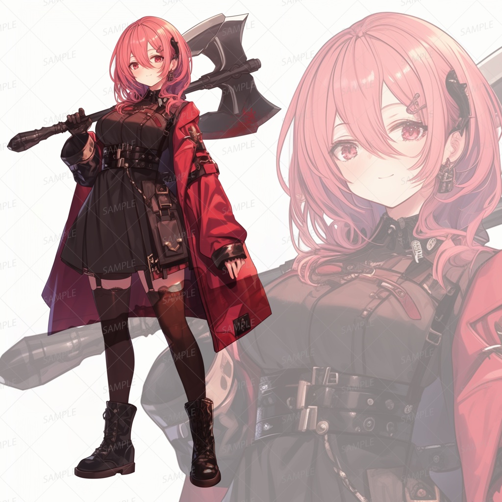 【立ち絵_0091】鎮魂を背負う紅薔薇の少女