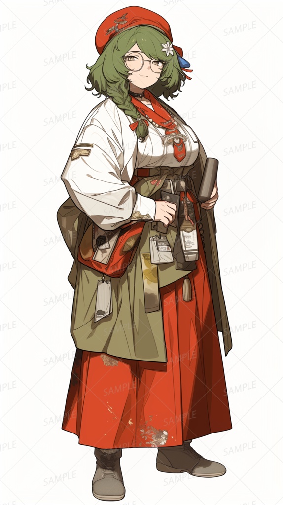 【立ち絵_0093】記録の旅をゆく考古師