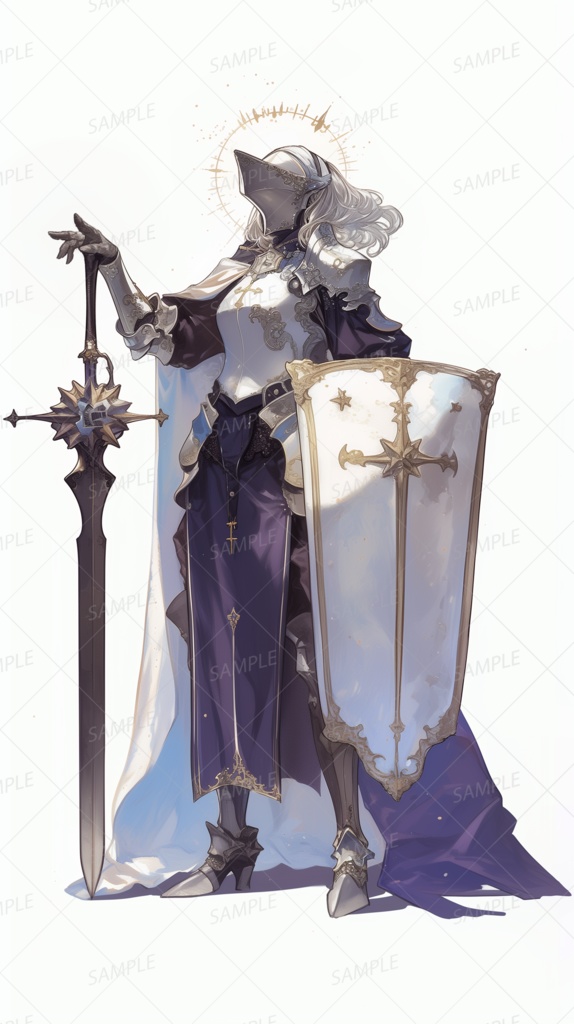 【立ち絵_0097】仮面の聖剣巫女