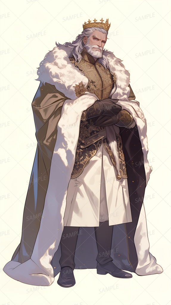 【立ち絵_0101】時を統べる白銀の王