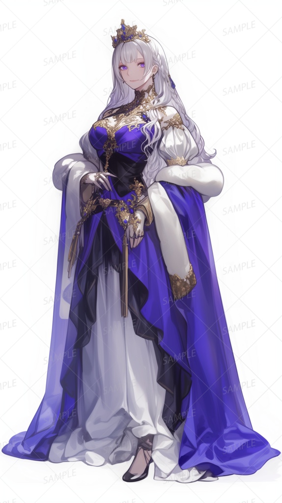 【立ち絵_0104】聖と魔の境に立つ王妃