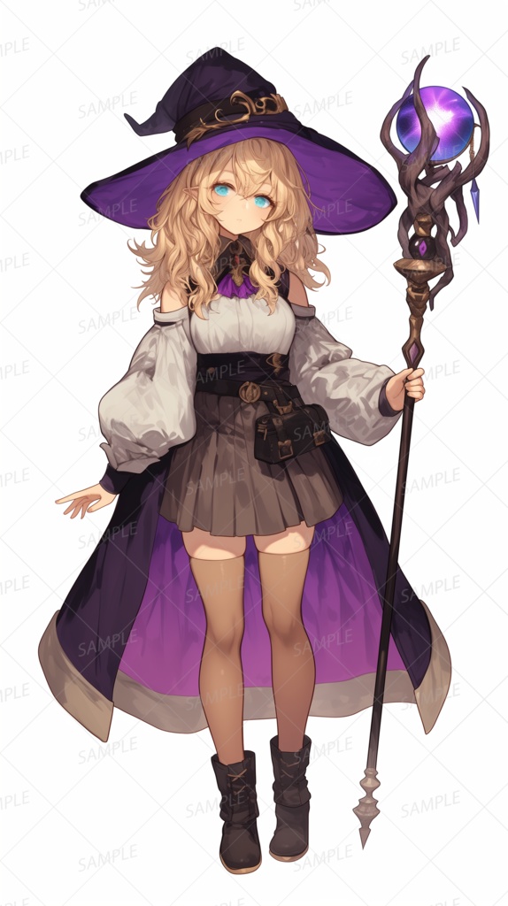 【立ち絵_0106】静寂に語る森の魔女