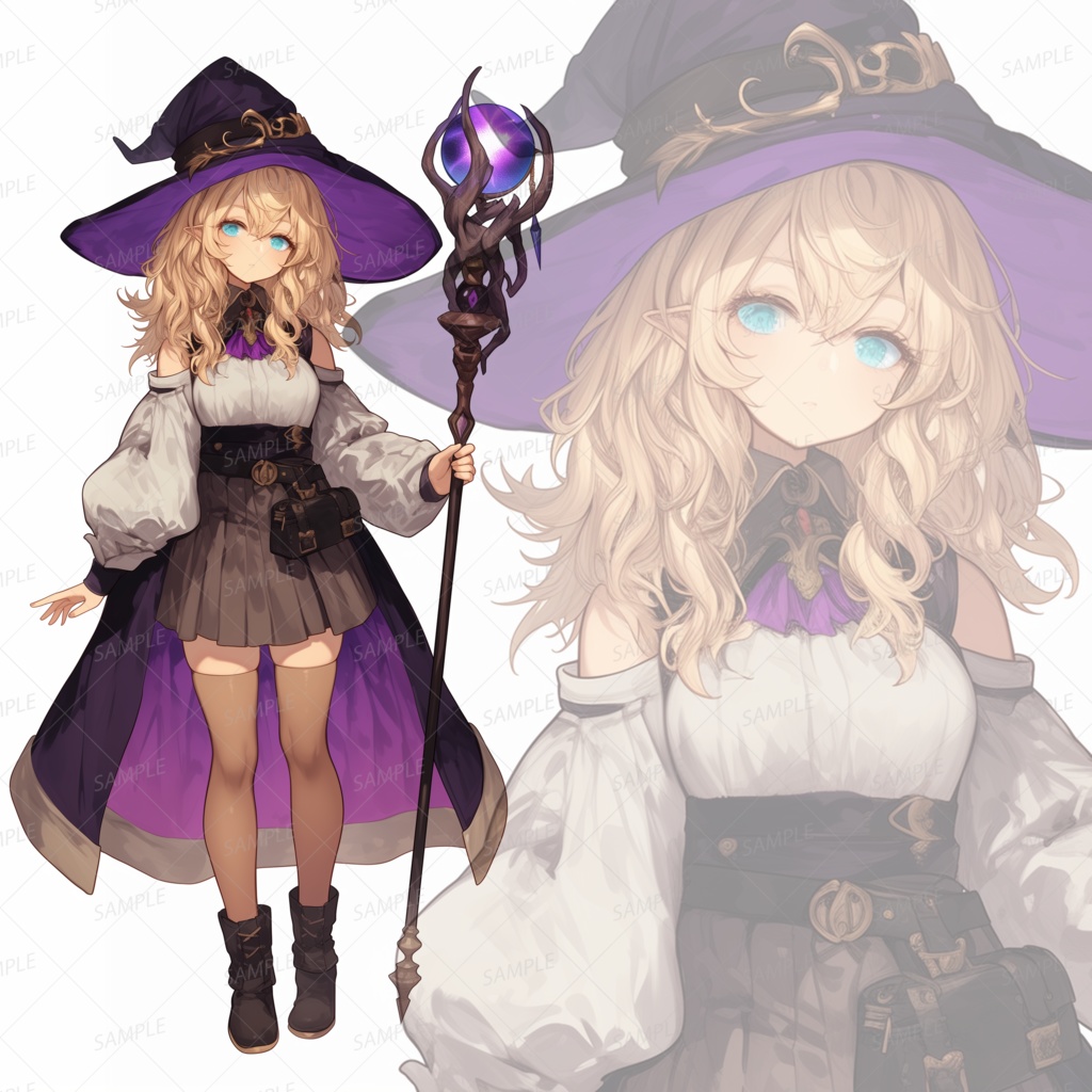 【立ち絵_0106】静寂に語る森の魔女