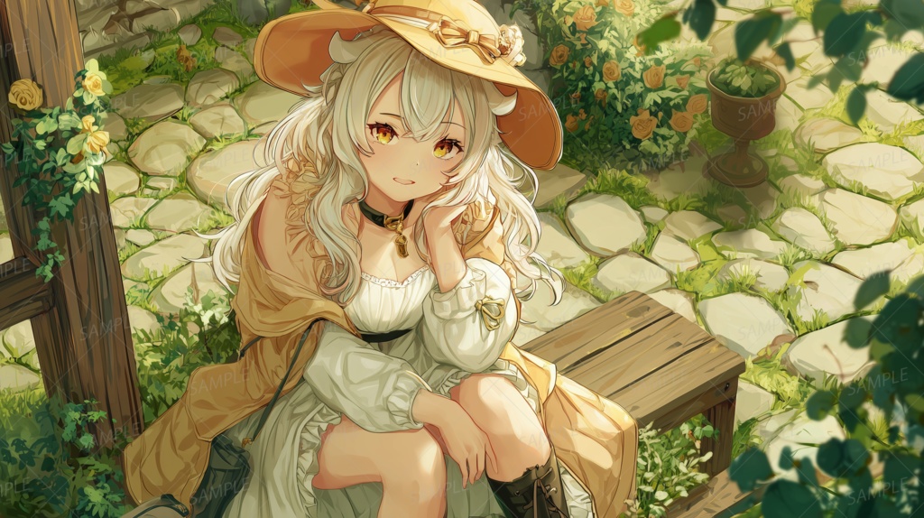 【一枚絵_0011】魔法薬草師の休息