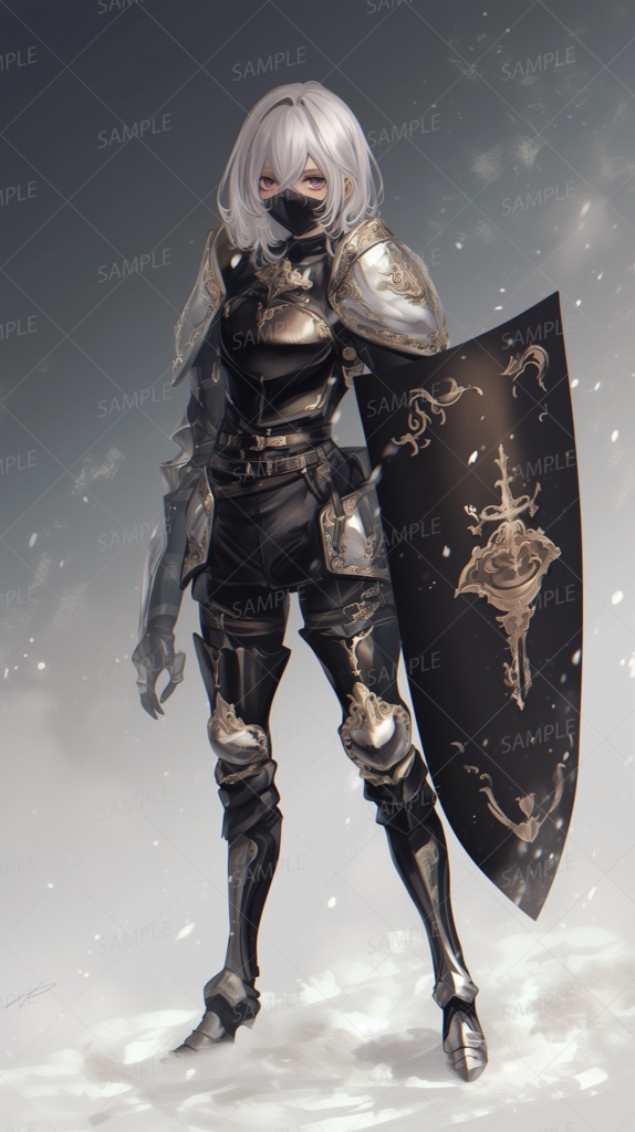 【立ち絵_0122】黒き聖騎士エリア