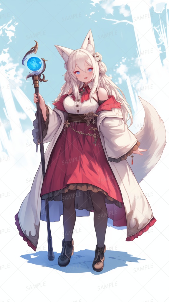 【立ち絵_0126】星読みの森の白狐姫