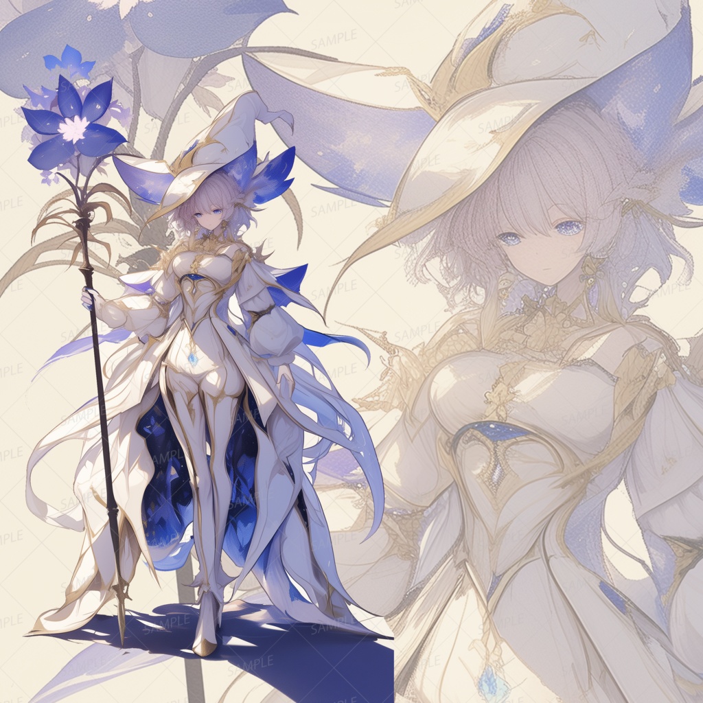 【立ち絵_0136】ルクスリアの花魔導士