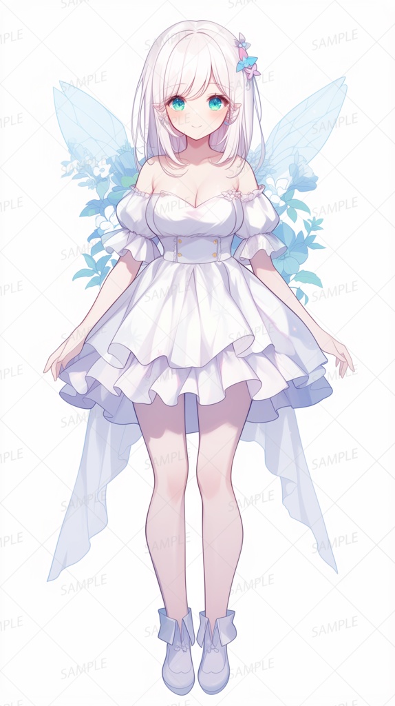 【立ち絵_0139】蒼瞳のフェアリープリンセス