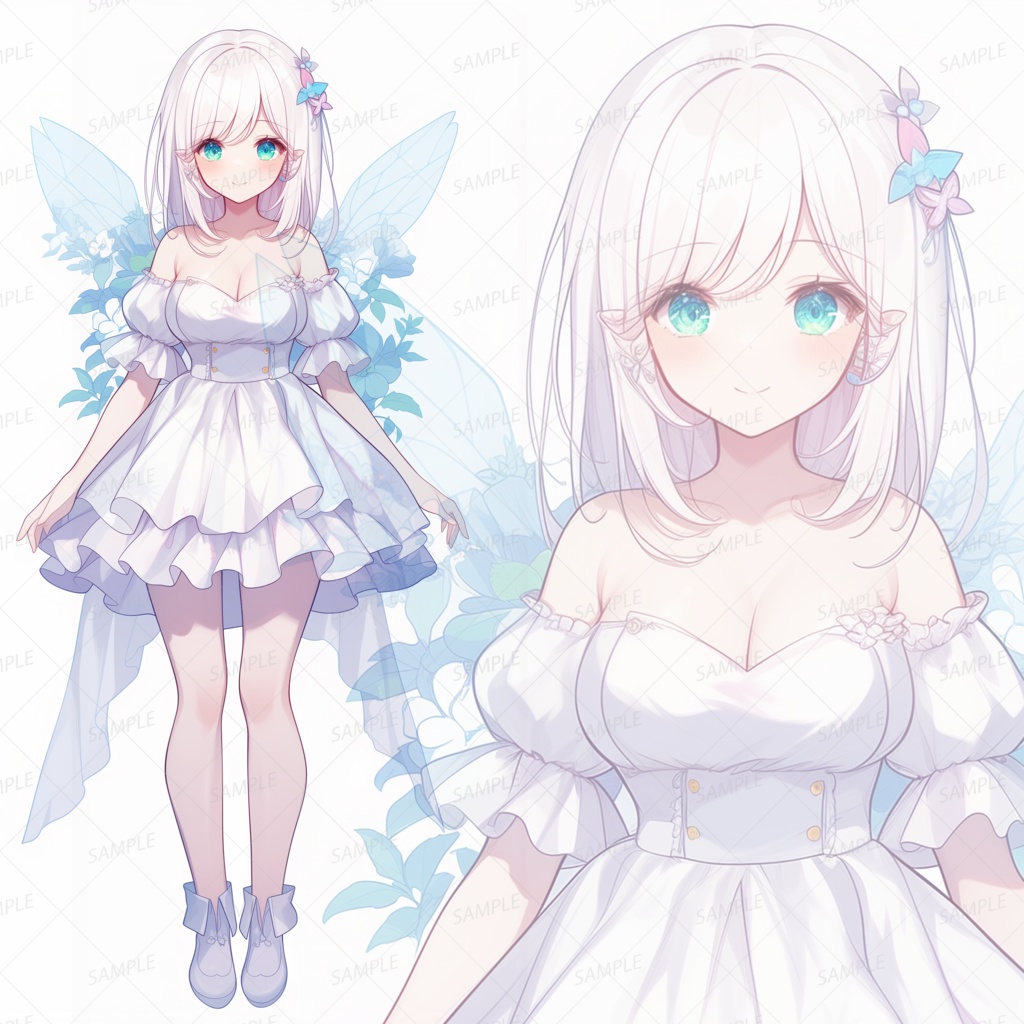 【立ち絵_0139】蒼瞳のフェアリープリンセス