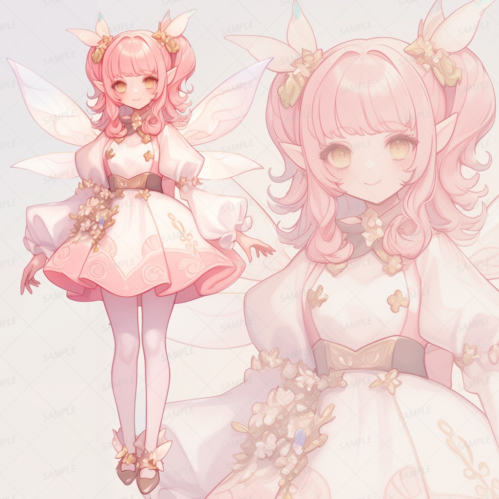 【立ち絵_0140】桜夢の桃色妖精姫