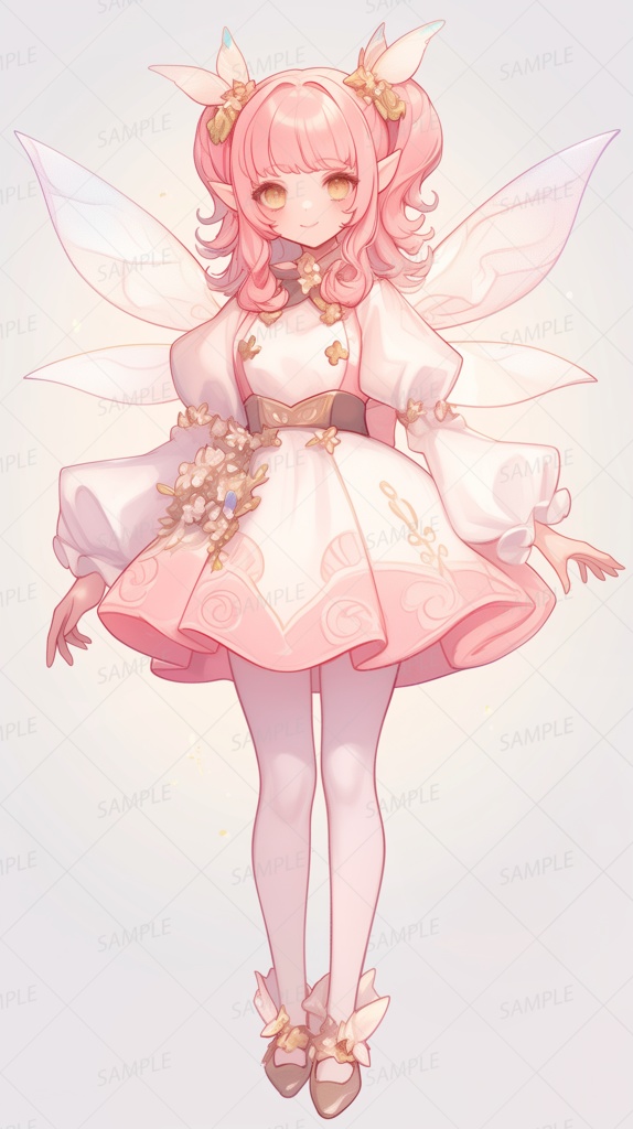 【立ち絵_0140】桜夢の桃色妖精姫