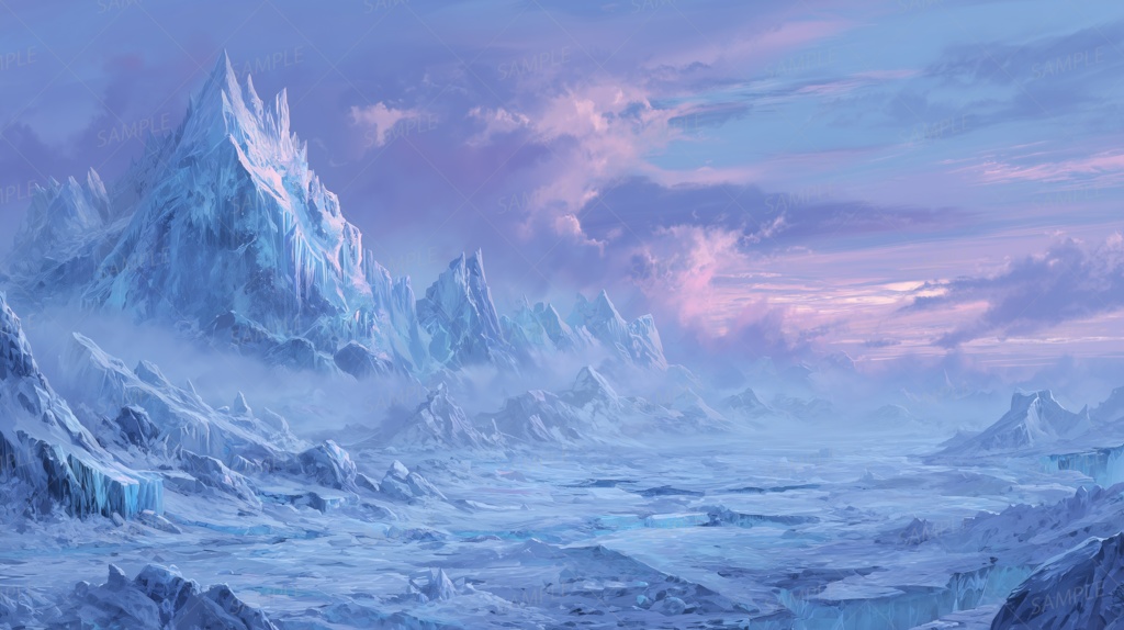 【背景_0041】凍土にそびえる永劫の峰