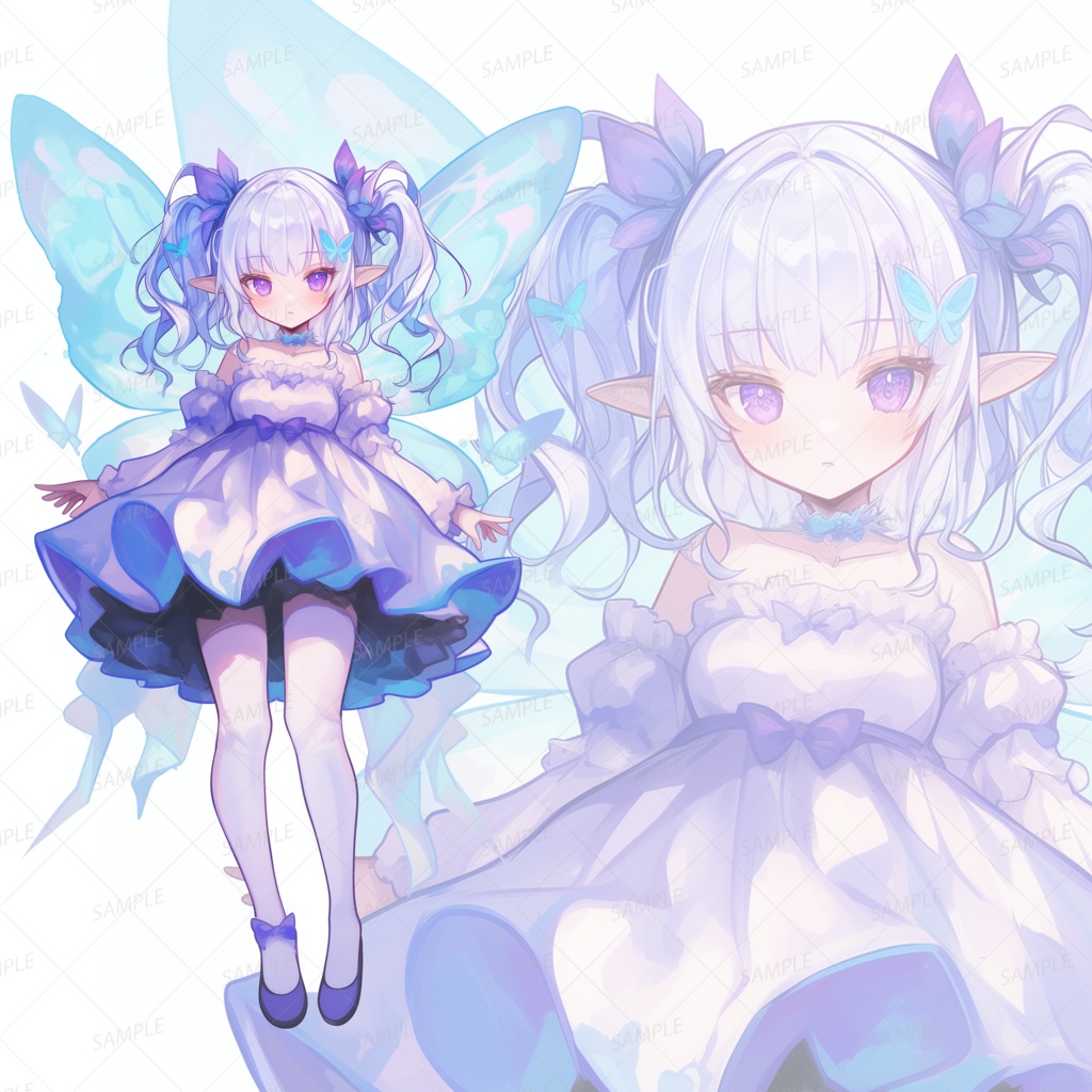 【立ち絵_0143】星月夜に生まれし羽の精