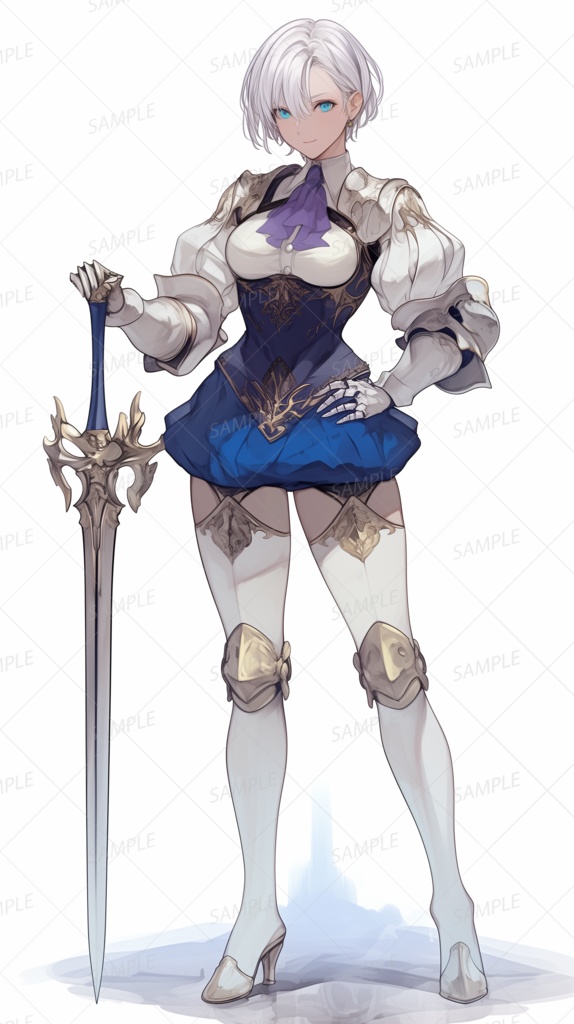 【立ち絵_0146】氷刃を携える麗しの女剣士