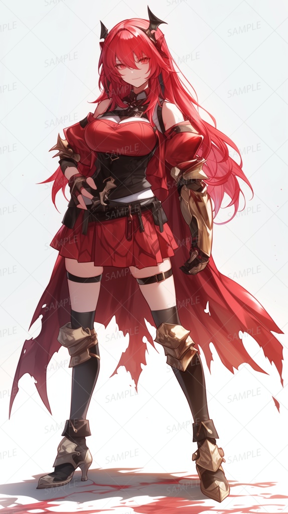 【立ち絵_0147】血紅の戦場に立つ魔戦姫