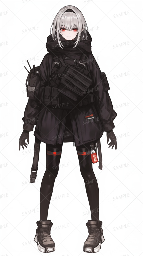 【立ち絵_0157】赤瞳のオペレーター