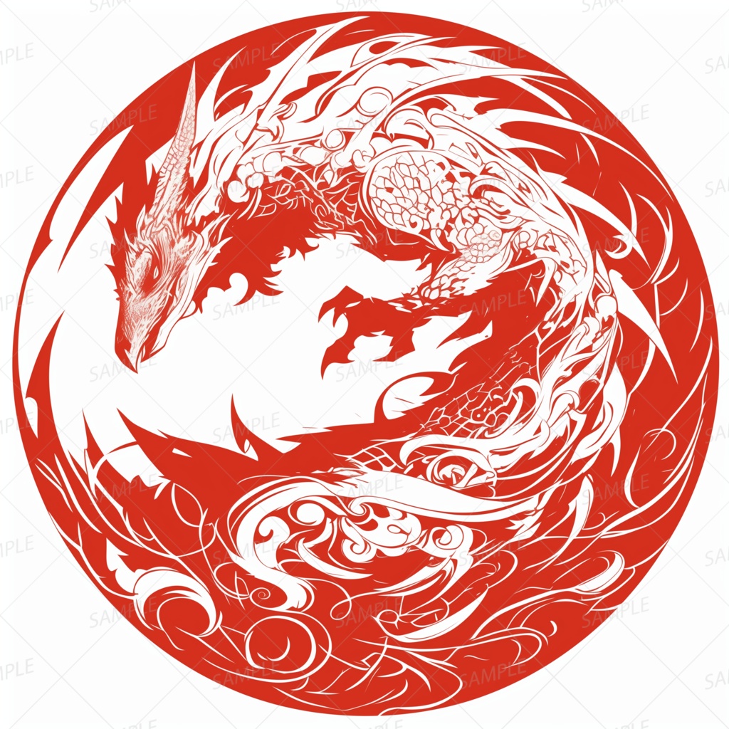 【アイコン_0077】烈火の龍印章