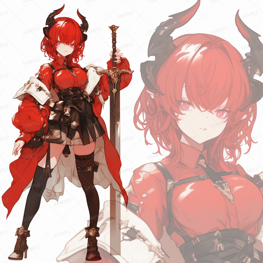 【立ち絵_0163】紅蓮の魔剣姫