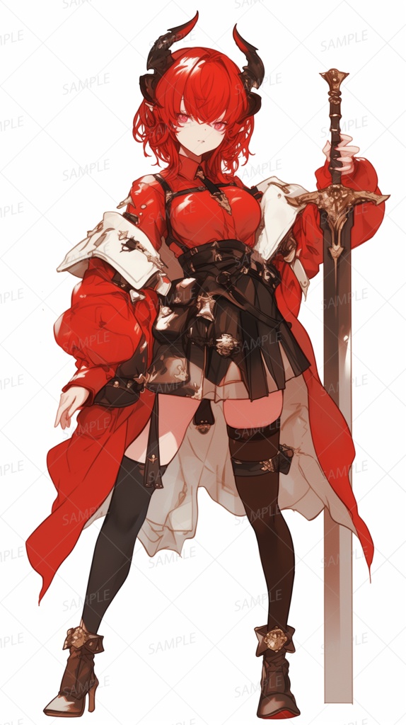 【立ち絵_0163】紅蓮の魔剣姫