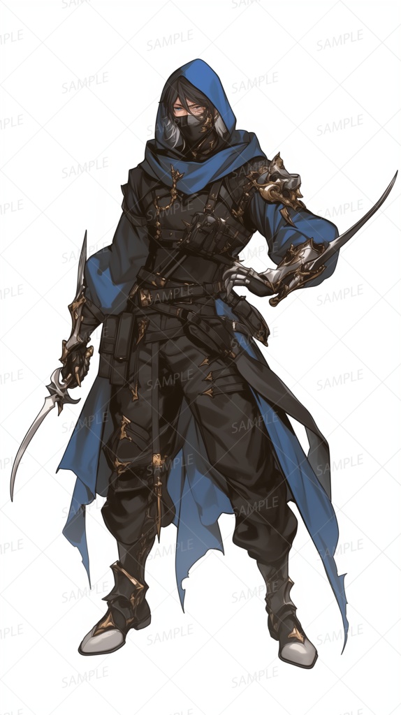 【立ち絵_0165】蒼き忍影