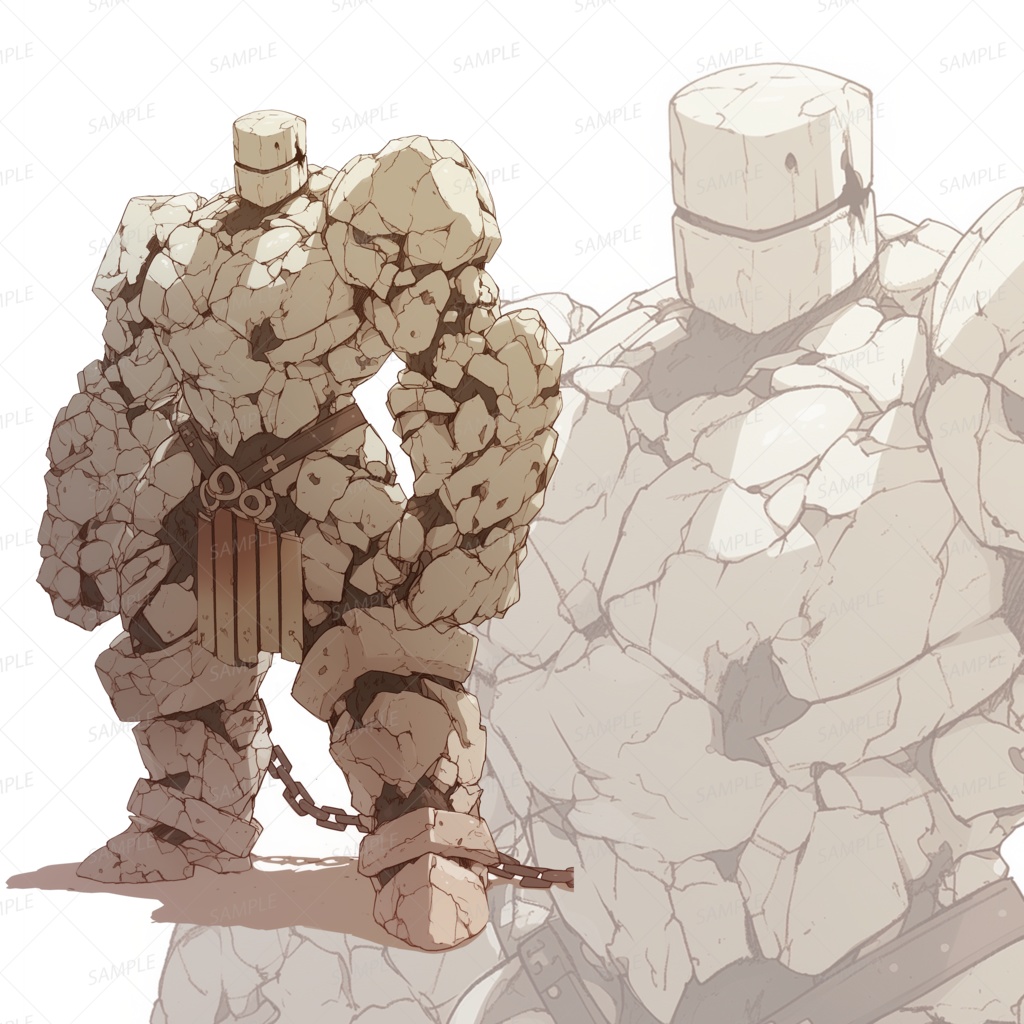【立ち絵_0167】囚われし大地のゴーレム
