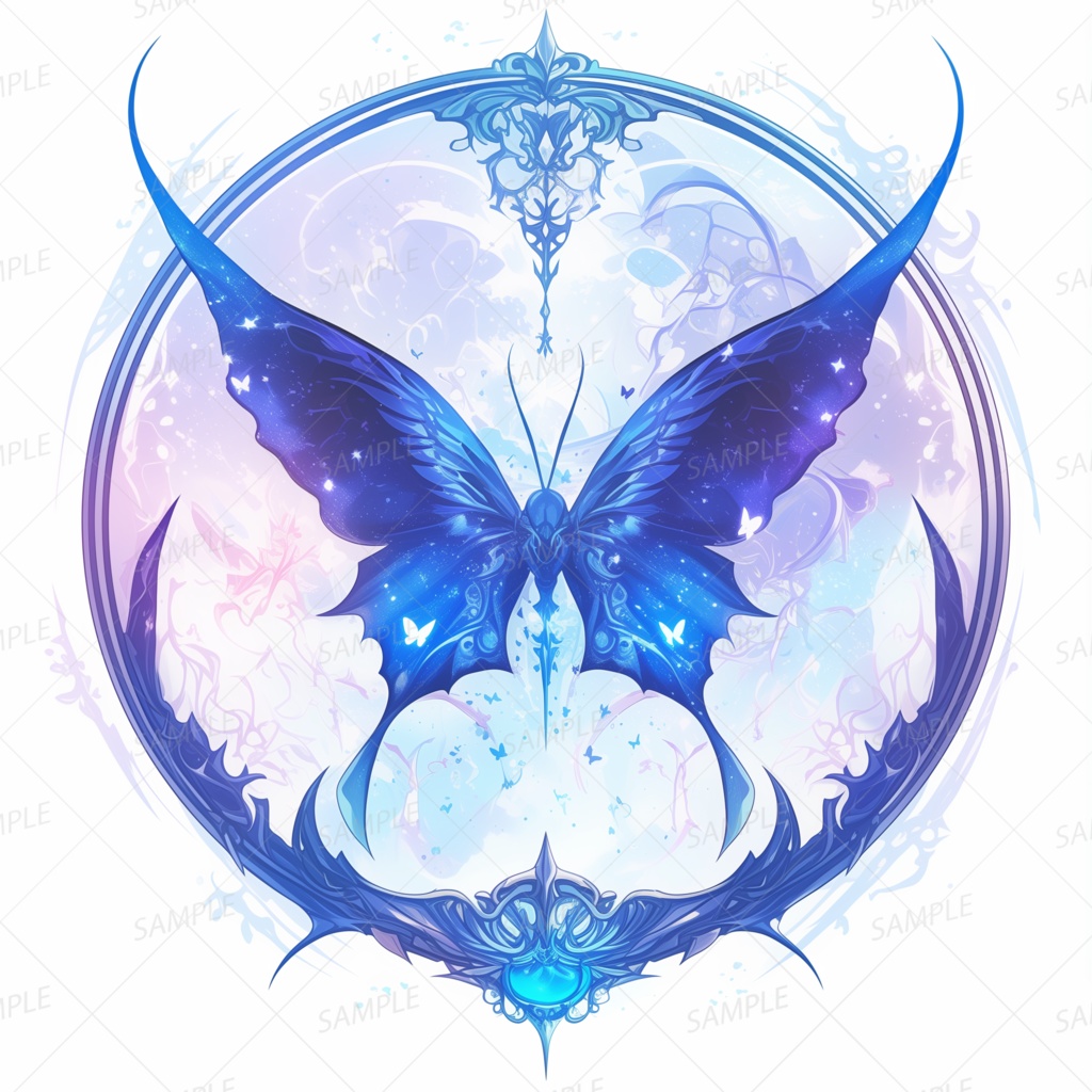 【アイコン_0081】蒼の軌跡と幻の羽
