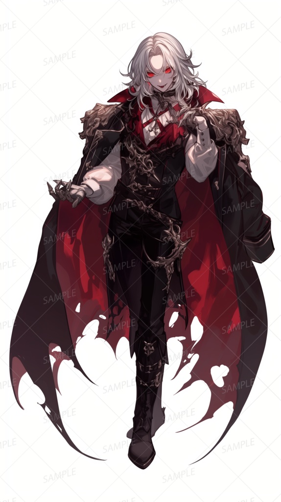 【立ち絵_0183】紅眼の夜伯爵