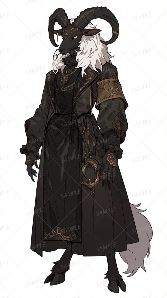 【立ち絵_0185】黒衣の魔導司祭