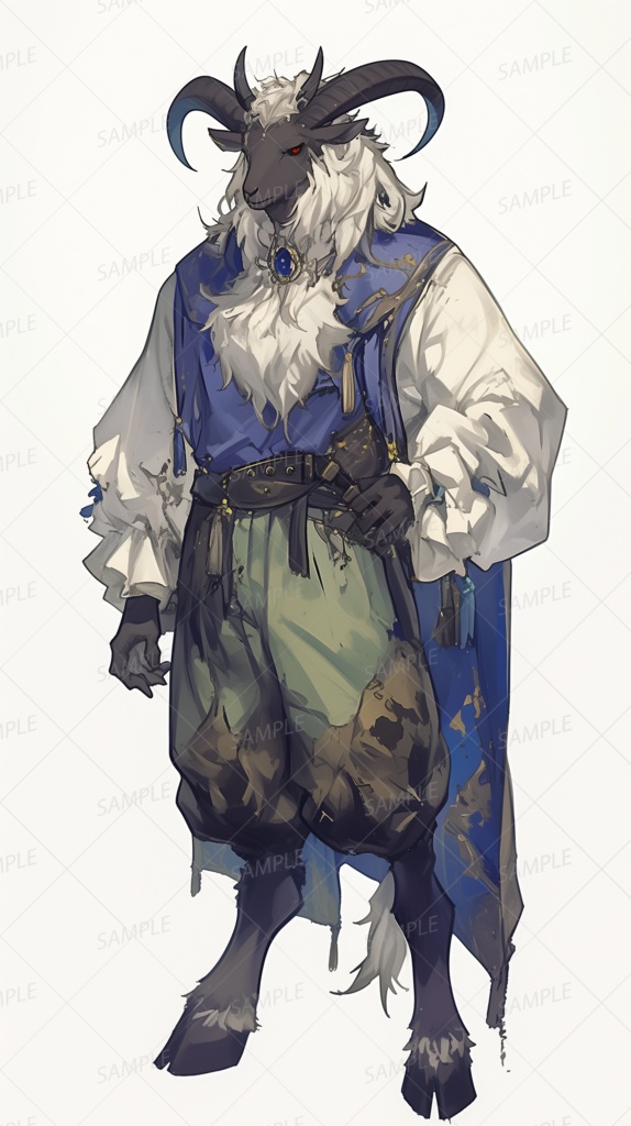 【立ち絵_0188】蒼衣の彷徨者