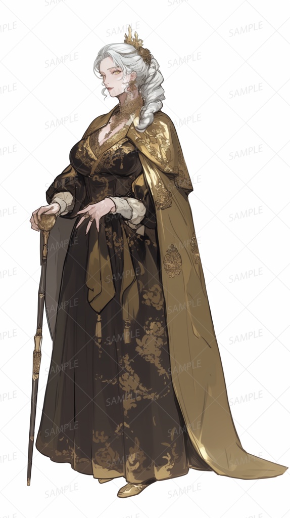 【立ち絵_0201】金色の玉座の女王