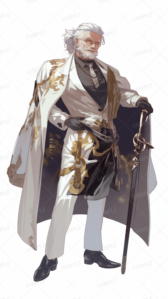 【立ち絵_0202】白銀の剣と黄金の威光